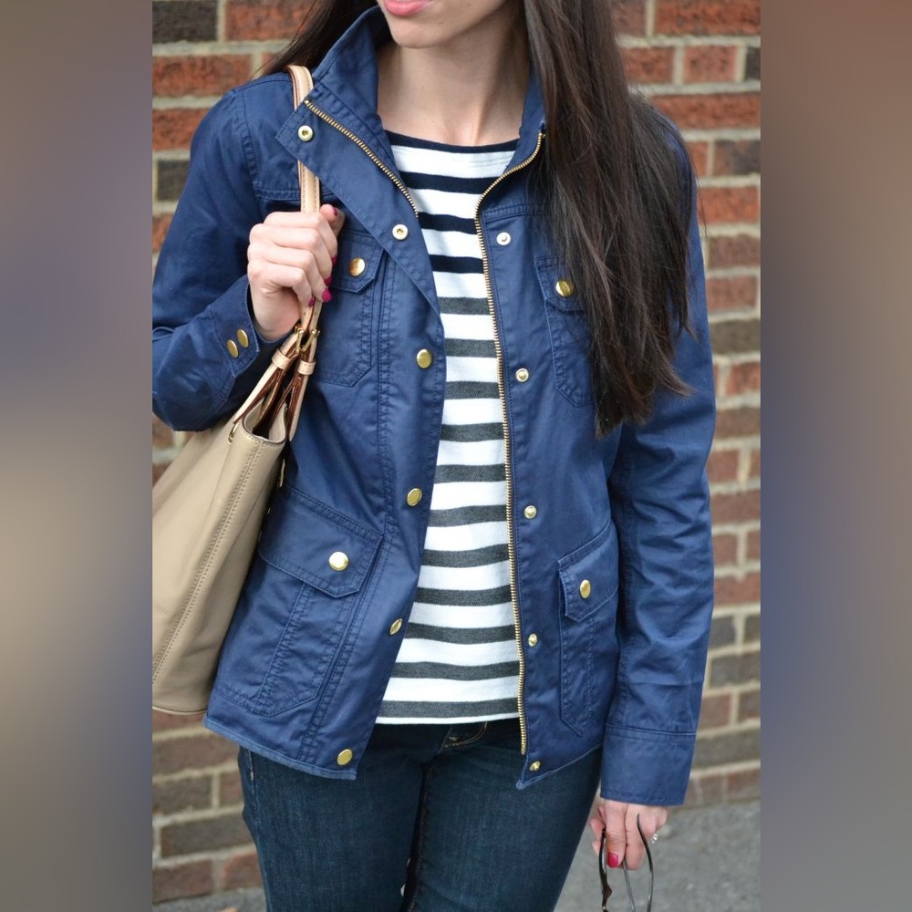 JCrew 🔵 Downtown Field Jacket in Navy (VG condition)